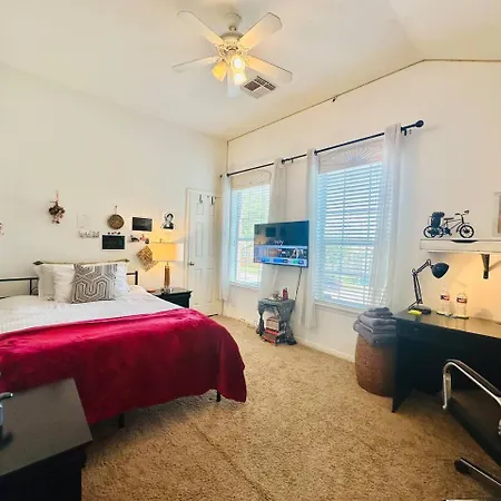Warm Cozy Bedroom Double Windows